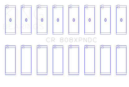 King Engine Bearings Chevrolet BBC 369-502 GEN IV/V/VI Connecting Rod Bearing Set
