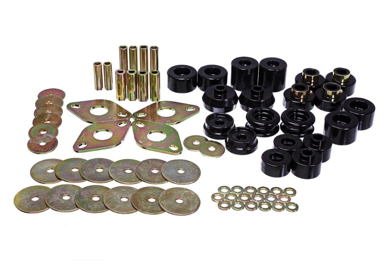 Energy Suspension 00-02 Toyota 4-Runner 2WD/4WD Preto Conjunto de Bucha de Montagem Corporal