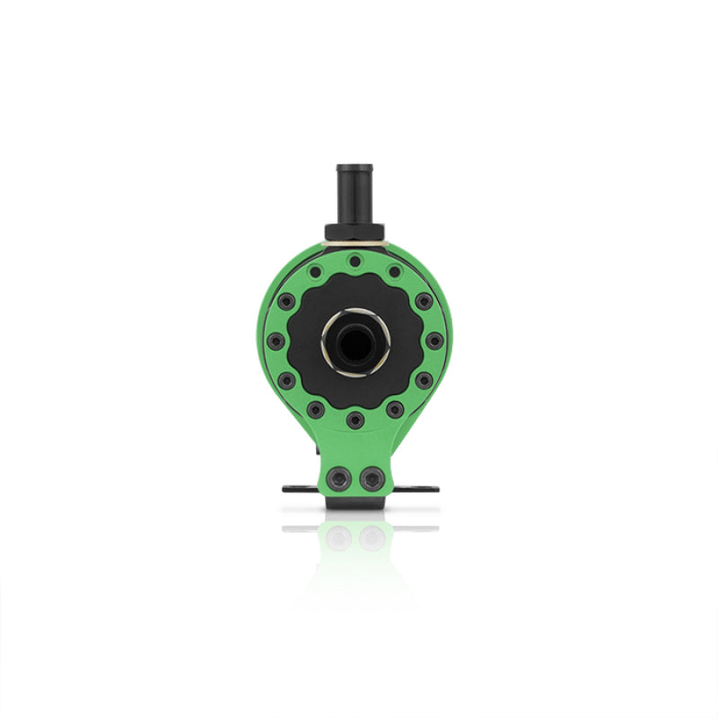 Mishimoto Recipiente de captura de aceite con deflector universal - Verde