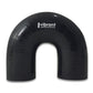 Vibrant 4 Ply Reinforced Silicone Elbow Connector - 2in ID x 5.50in Leg 180 Deg Elbow (BLACK)