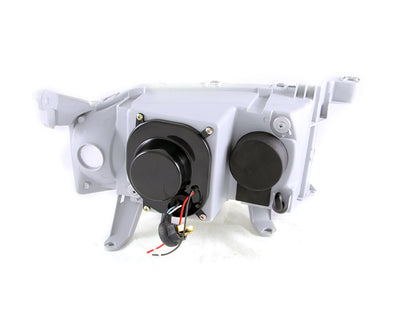Faróis projetores ANZO 2004-2007 Scion Xb com Halo Black G2