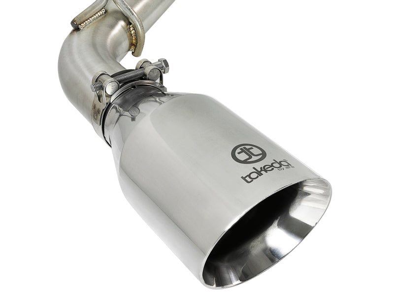 aFe POWER Takeda 2.5in 304 SS CB Escape con puntas pulidas 17-19 Infiniti Q60 V6-3.0L (tt)