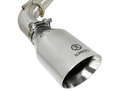 aFe POWER Takeda 2.5in 304 SS CB Escape con puntas pulidas 17-19 Infiniti Q60 V6-3.0L (tt)