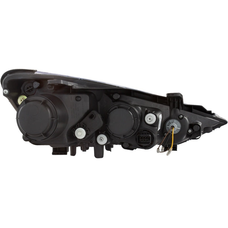 ANZO 2013-2015 Hyundai Genesis Projector Faróis c/ Plank Style Design Preto (Compatível com HID)