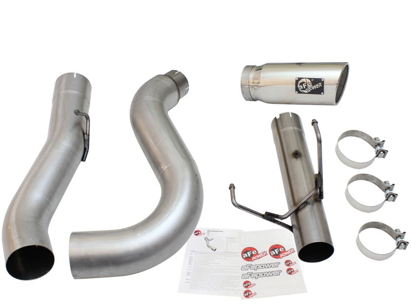 aFe MACHForce XP Escape de gran diámetro 5in DPF-Back SS 13-15 Dodge Trucks L6-6.7L (td) *Punta polaca