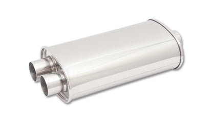 Vibrante StreetPower Oval Muff 5in x 9in x 15in corpo longo 3in em ID x duplo 2,5in fora Center-Dual