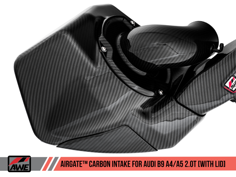 AWE Tuning Audi B9 A4/A5 2.0T Quattro Carbon Fiber AirGate Admisión con tapa