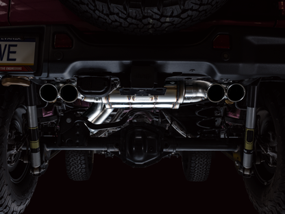 AWE Tuning 21+ Wrangler 392 Switchpath Cat-Back Exhaust- Quad BashGuards