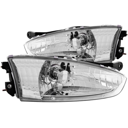 ANZO 1997-2002 Mitsubishi Mirage Crystal Faróis cromados