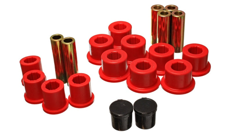 Conjunto de Buchas da Mola Traseira da Suspensão Energy - Vermelho