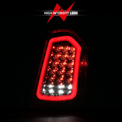 ANZO 11-14 Chrysler 300 LED Luces traseras cromadas con secuencial