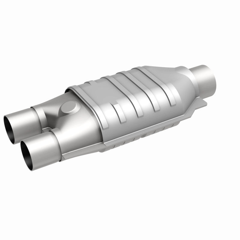 MagnaFlow Universal Catalytic Converter 2inch Inlet/2.5inch Outlet Dual/Single Oval Shape