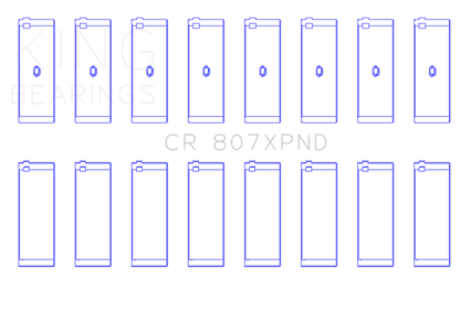 King Engine Bearings Chevy LS1 / LS6 (Size 010) Performance Rod Bearing Set