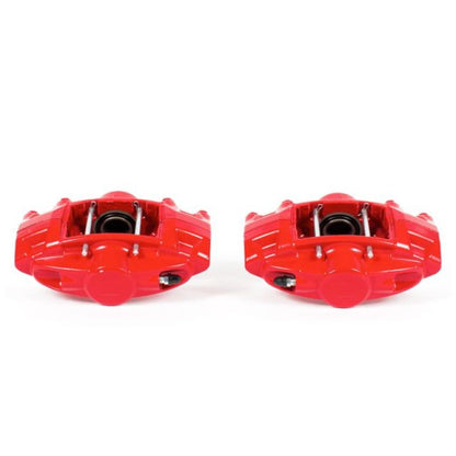 Power Stop 09-13 Infiniti FX50 Pinzas traseras rojas sin soportes - Par