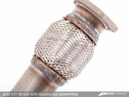AWE Tuning Audi 8R 3.0T Downpipes não ressonados para Q5 / SQ5