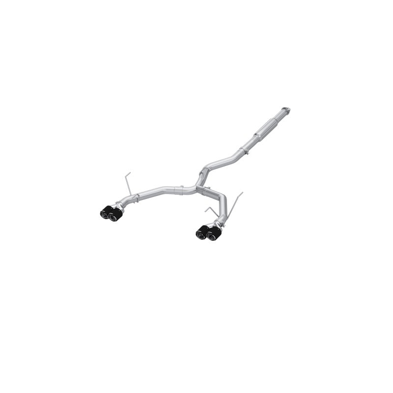 MBRP 2022+ Subaru WRX 3in Cat-Back Dual Split Trasero Quad Puntas de fibra de carbono Race Profile Escape