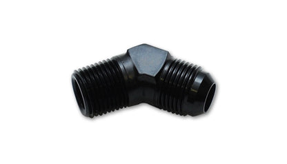 Adaptador de codo de 45 grados Vibrant -6AN a 1/4in NPT