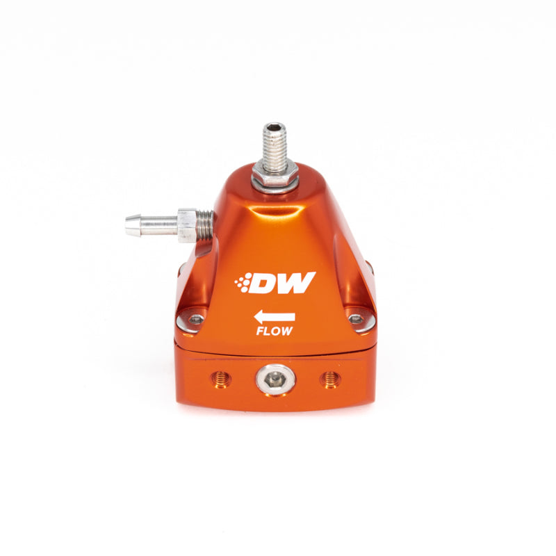 Regulador de pressão de combustível ajustável em linha DeatschWerks DWR1000iL - laranja