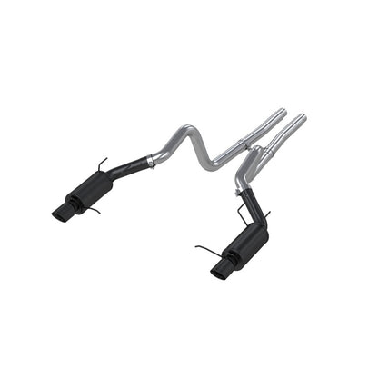 MBRP 11-14 Ford Mustang GT 5.0L 3 pol Cat Back Dual Split Traseiro Street Versão 4 in Tips - Preto