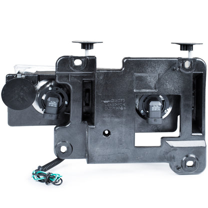 ANZO 1988-1998 Chevrolet C1500 Faróis de cristal cromados c/ baixo - testa