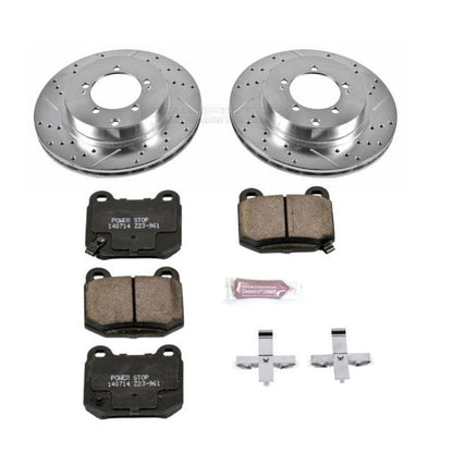 Power Stop 03-06 Mitsubishi Lancer Trasero Z23 Evolution Sport Kit de Freno