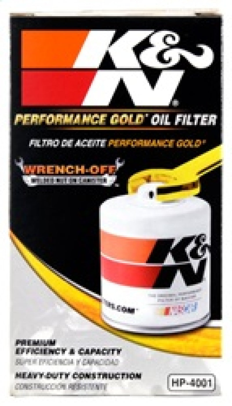 K&N 83-89 Porsche 2.5L / 89-94 Porsche 944 3.0L / 92-95 Porsche 968 3.0L Performance Gold Oil Filter