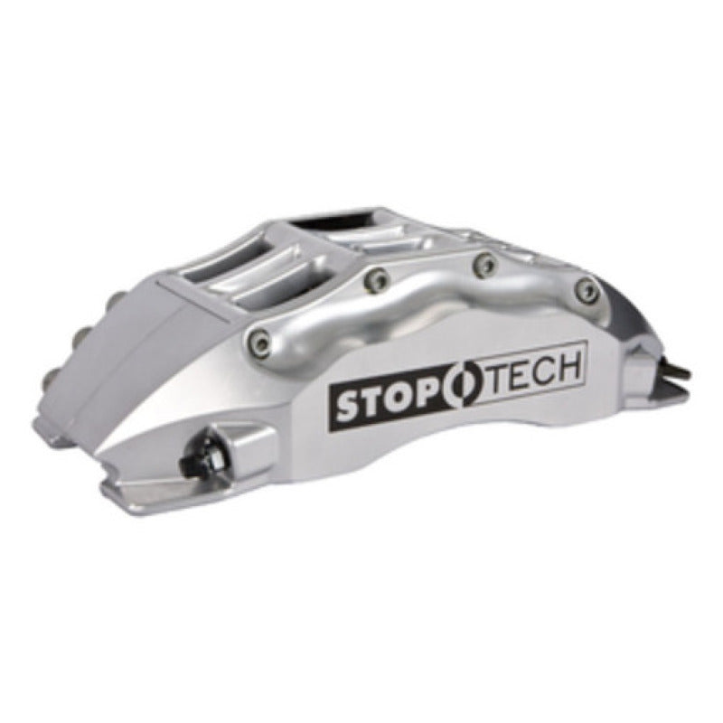 StopTech 06-10 BMW M5 E60 Front BBK w/Silver ST-60 Calipers Slotted 380x35 Rotor Pads and SS Lines