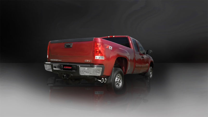 Corsa 2011-2013 Chevrolet Silverado Crew Cab/Std. Bed 2500 6.0L V8 Polished Sport Cat-Back Exhaust