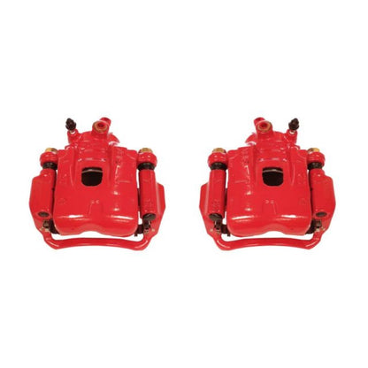 Power Stop 95-04 Toyota Tacoma Pinzas delanteras rojas con soportes - Par