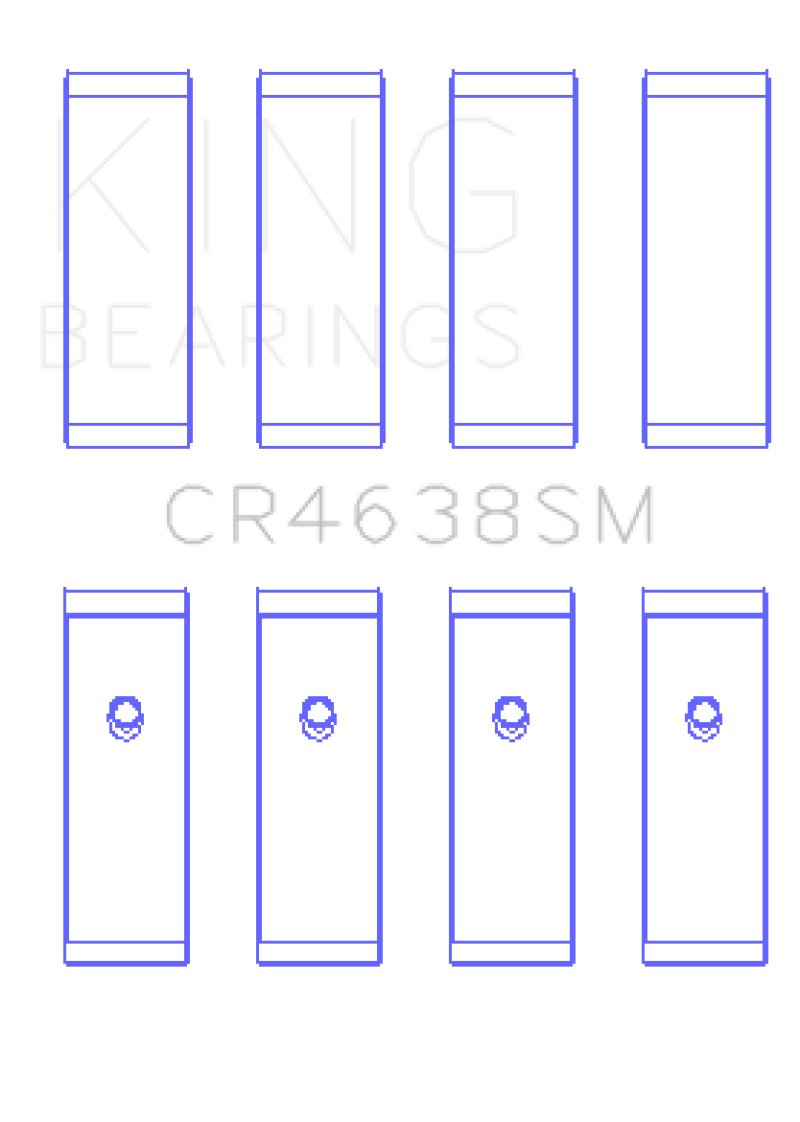 King Engine Bearings Nissan MR18DE / MR20DE (Size 0.25 Oversized) Rod Bearing Set