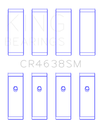 King Engine Bearings Nissan MR18DE / MR20DE (Size 0.25 Oversized) Rod Bearing Set