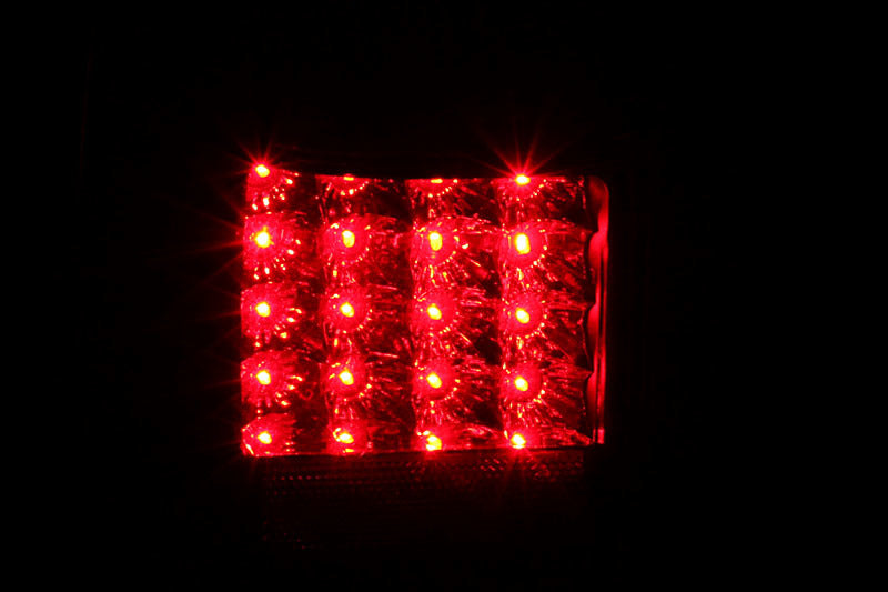 ANZO 2001-2002 Toyota 4 Runner LED lanternas traseiras pretas
