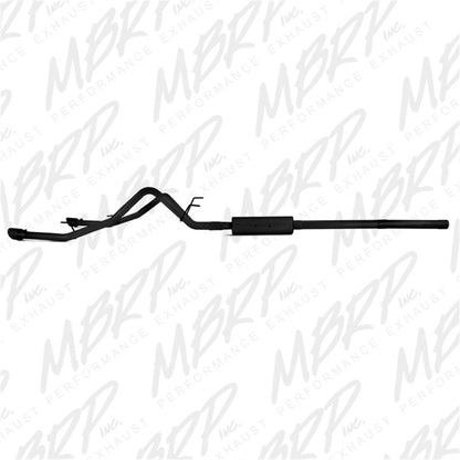 MBRP 09-14 Dodge Ram 1500 5.7L Cat-Back Dual Split Trasero (a través del parachoques) AL - Negro