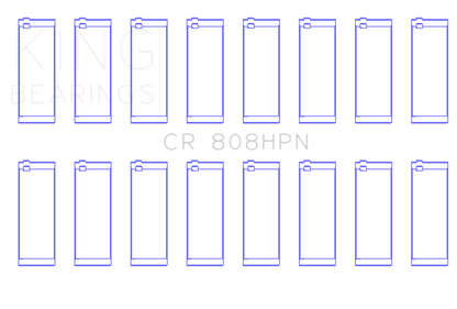 King Engine Bearings Chevrolet BBC 369-502 Gen IV/V/VI (Size Standard) Connecting Rod Bearing Set