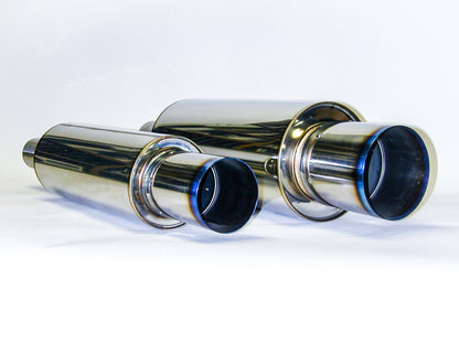 Silenciador universal de titânio de 170 mm de alta potência inoxidável HKS