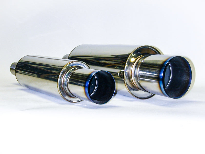 Silenciador de titanio HKS Universal de acero inoxidable de alta potencia de 130 mm