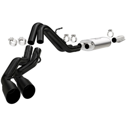 MagnaFlow SYS Cat-Back 10-14 Ford Raptor 6.2L V8 2.5/3in Preto Duplo Mesmo Lado Saída Traseira 3.5 Pontas