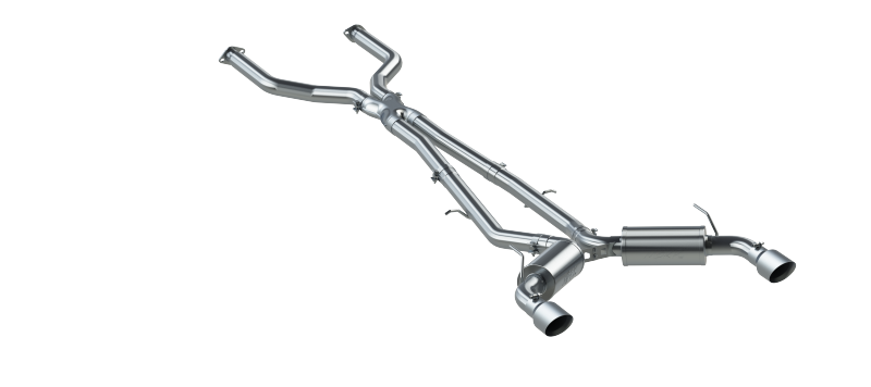 MBRP 16-22 Infiniti Q50 3.0L FWD/AWD 3in Cat Back con puntas de 4.5in OD - T304