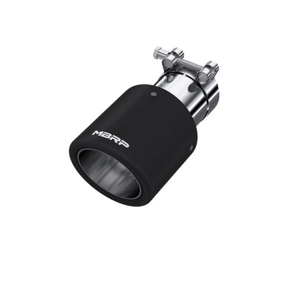 Punta de fibra de carbono universal MBRP 4in OD / 2.5in Inlet / 7.7in L