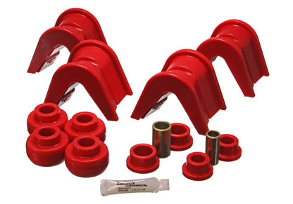 Energy Suspension 76-77 Ford Bronco/66-72 F-100/F-150 Red 4 Deg Offset Completo 14 Pc C-Bushing Set