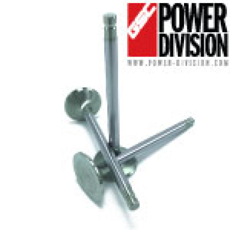 GSC PD Toyota 2JZ Liga Cromada Válvula de Escape Polida - Cabeça de 30,0 mm (+1 mm) Haste de 6,6 mm - Conjunto de 12