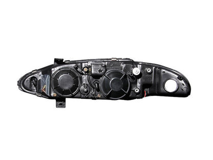 ANZO 1997-1999 Mitsubishi Eclipse Projetor Faróis c/ Halo Black G2