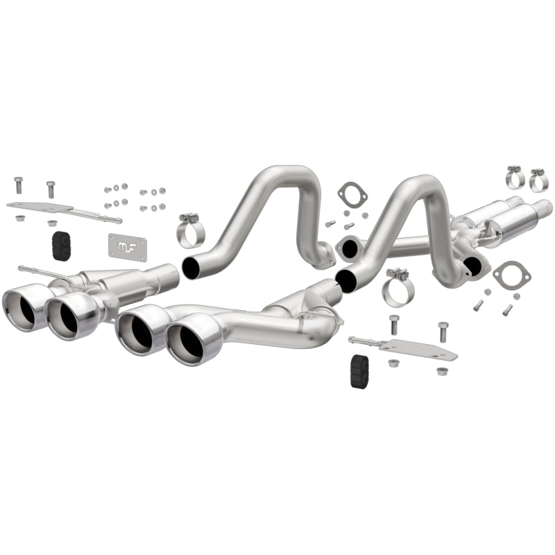 Magnaflow 00-04 Chev Corvette V8 5.7L Comp Series Quad Ctr Rr Exit SS Cat-Back Perf Escape