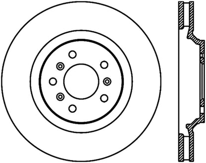 StopTech 06-11 Cadillac DTS Front Right Cyro Slotted Sport Brake Rotor