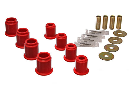 Energy Suspension 6/95-04 Toyota Pick Up 4W (Exc T-100/Tundra) Conjunto de Buchas do Braço de Controle Dianteiro Vermelho