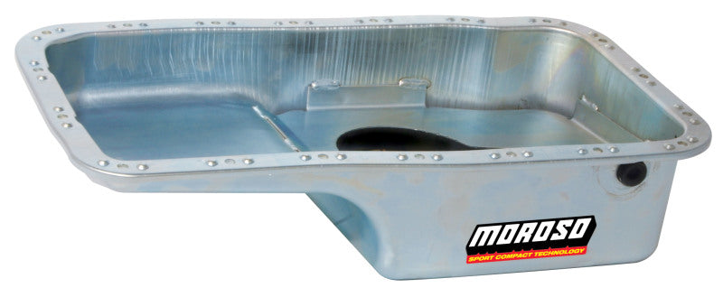 Moroso Acura/Honda 1.6L B16A3 Estoque (com drenos de óleo) Cárter úmido 4qt 6in Aço Panela de óleo