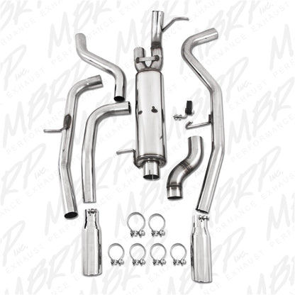 MBRP 09-11 Chev/GMC Colorado/Canyon 5.3L V8 EC/CC-SB Cat Back Salida trasera doble dividida T409