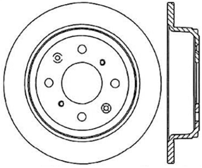 Stoptech Acura y Honda Civic/Del Sol Rotor CRYO-STOP trasero