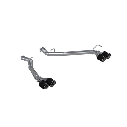MBRP 20-21 Ford Explorer ST 3.0L EcoBoost Eje de salida trasero doble con puntas de fibra de carbono cuádruples - T304