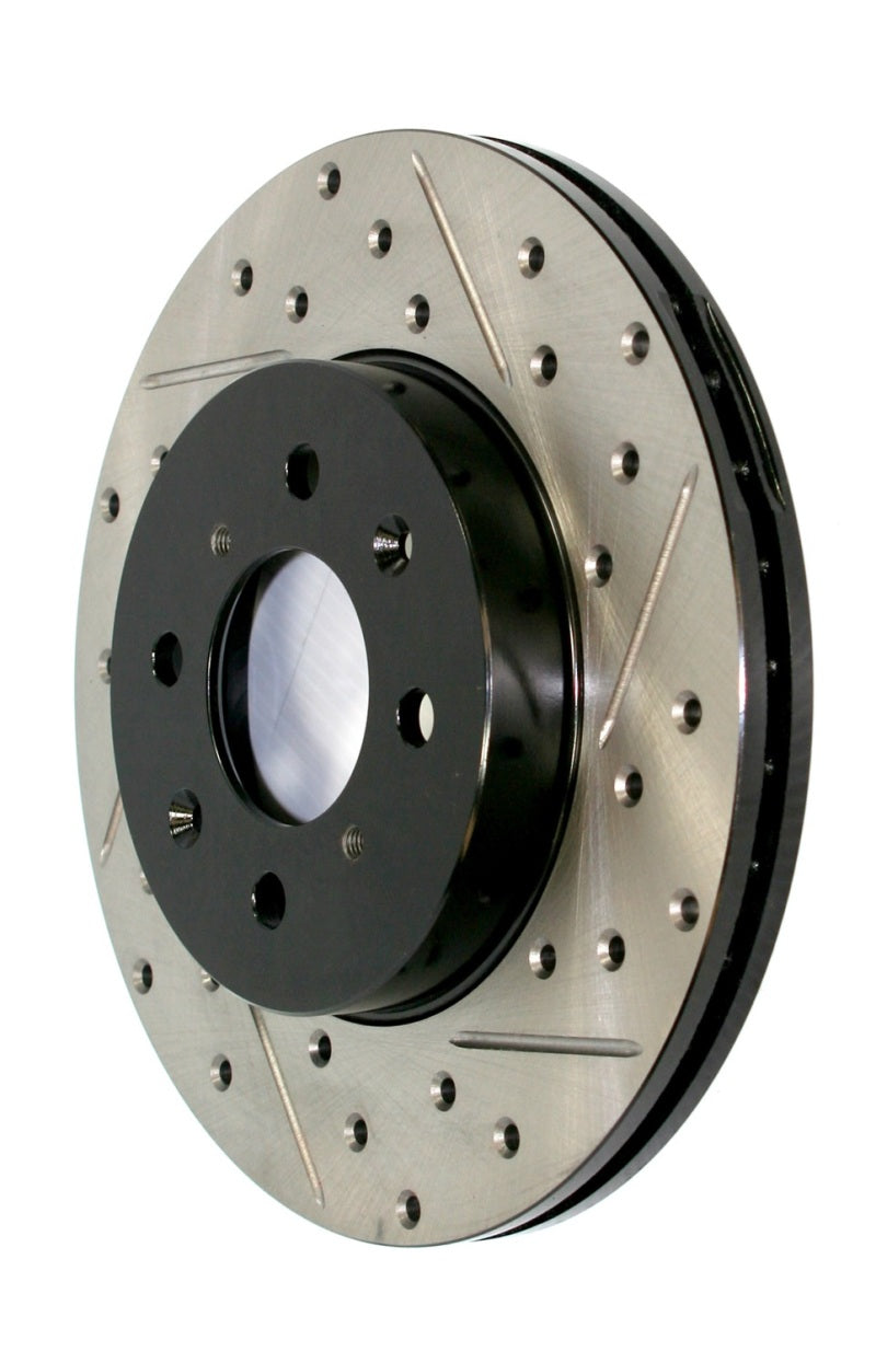 StopTech 13-18 Kia Optima SportStop Slotted & Drilled Rear Left Rotor